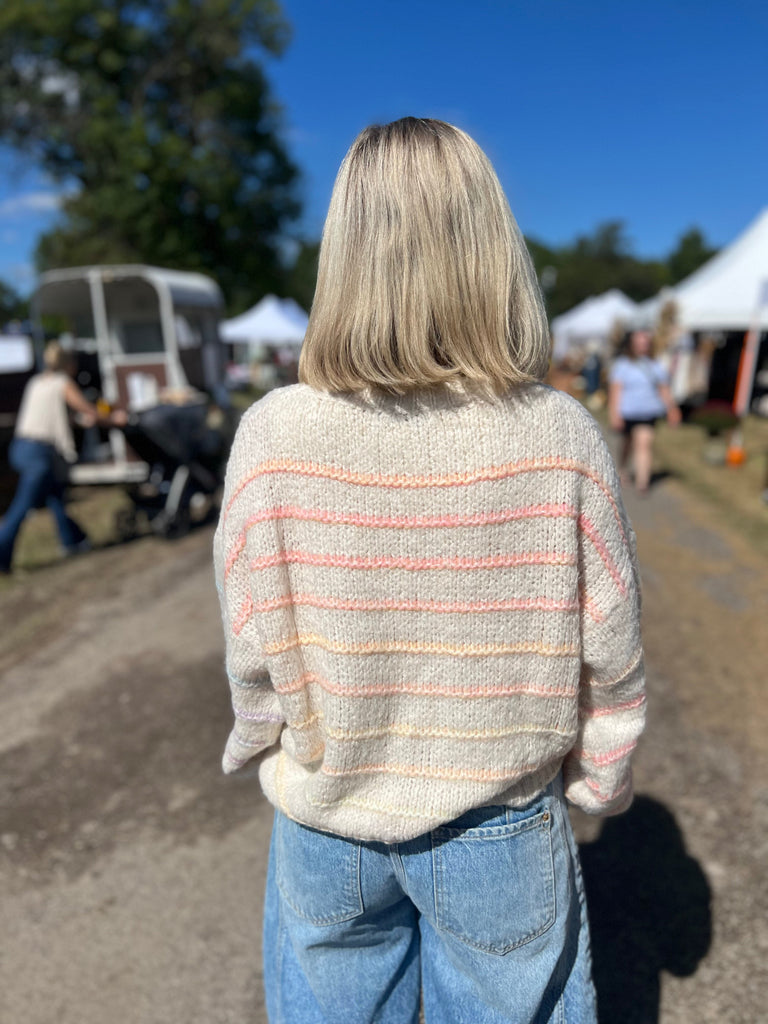Eccentrics Boutique Sweater Greer Ombre Striped Sweater