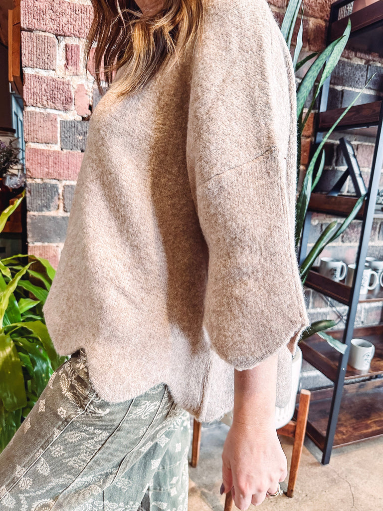 Eccentrics Boutique Sweater Greta Scolloped Edge Sweater