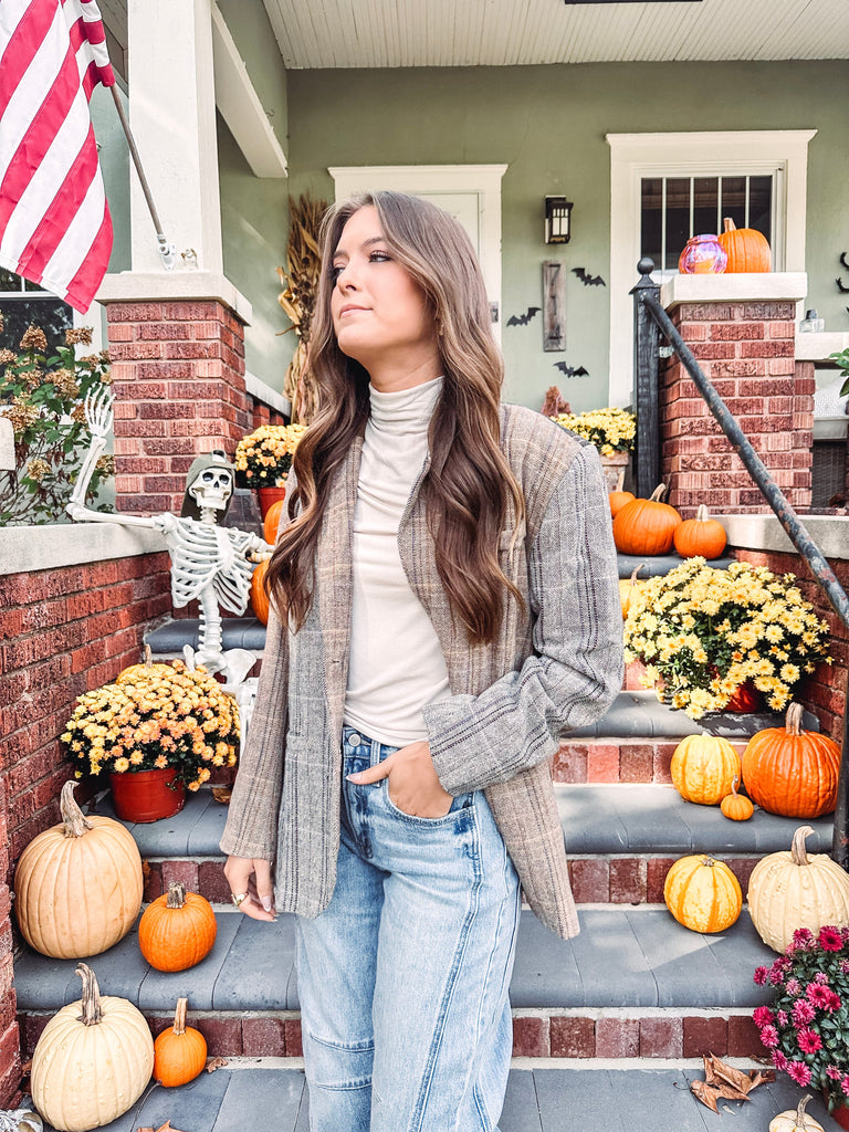 Eccentrics Boutique Jacket Hattie Freckled Herringbone Jacket