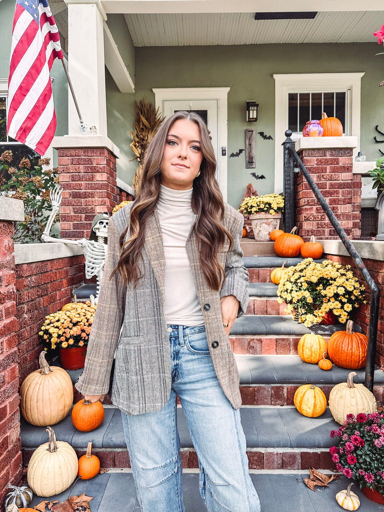 Eccentrics Boutique Jacket Hattie Freckled Herringbone Jacket