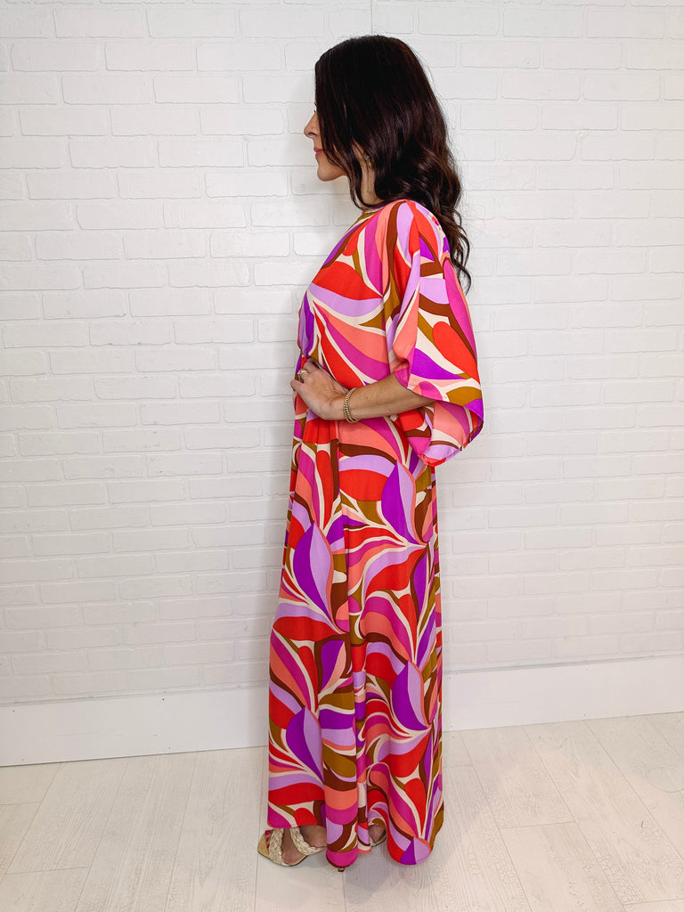 Eccentrics Boutique Dress Jamaica Kimono Maxi Dress