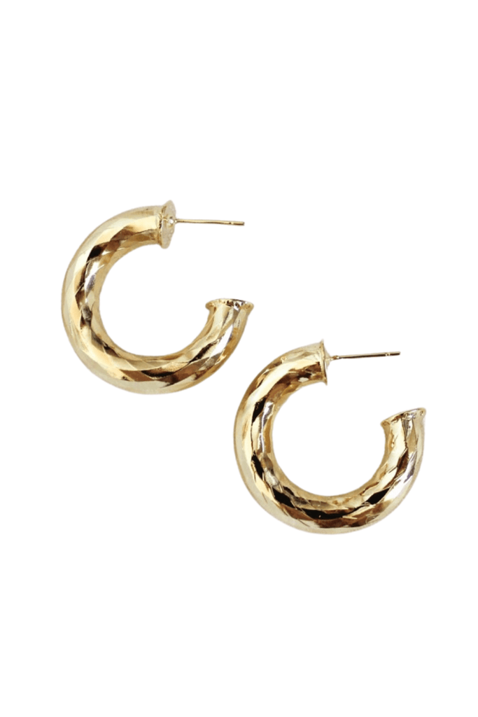 Eccentrics Boutique Jewelry Jasmine Textured Chunky Hoop Earrings