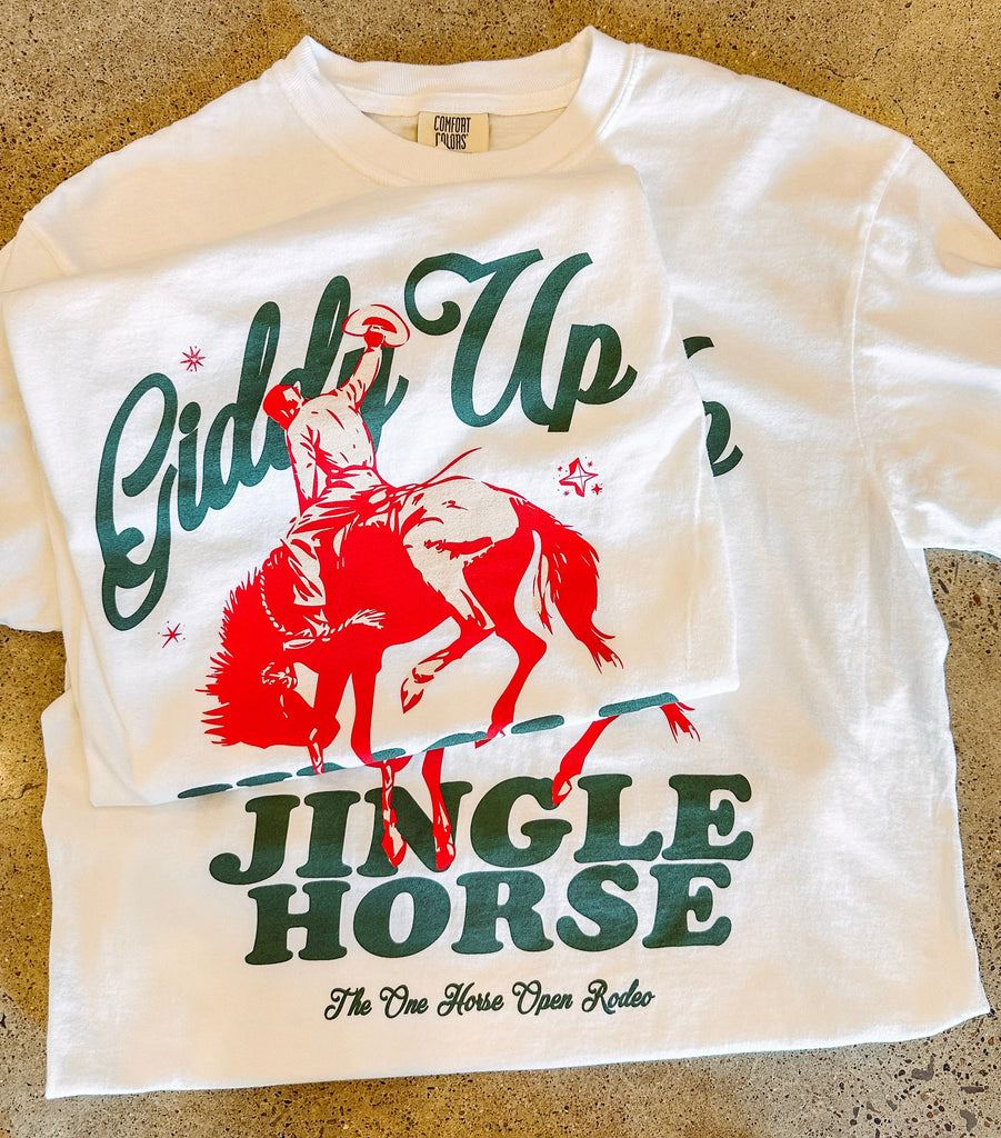 Eccentrics Boutique Shirts & Tops Jingle Horse Graphic Tee