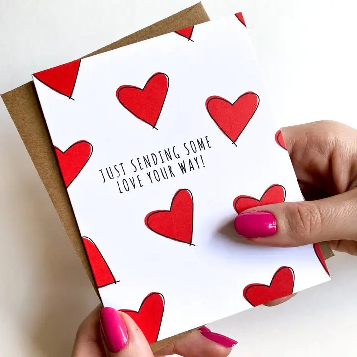 Eccentrics Boutique Greeting Card Just Sending Some Love Your Way Encouragement Card