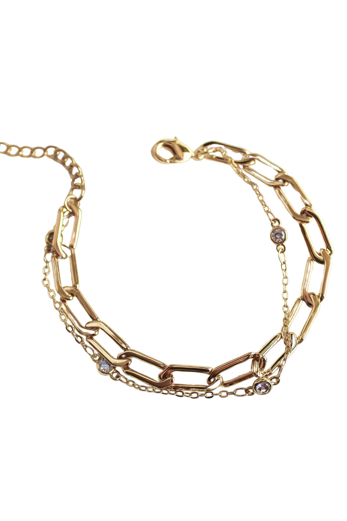 Eccentrics Boutique Jewelry Lisbon Double Chain Link Bracelet