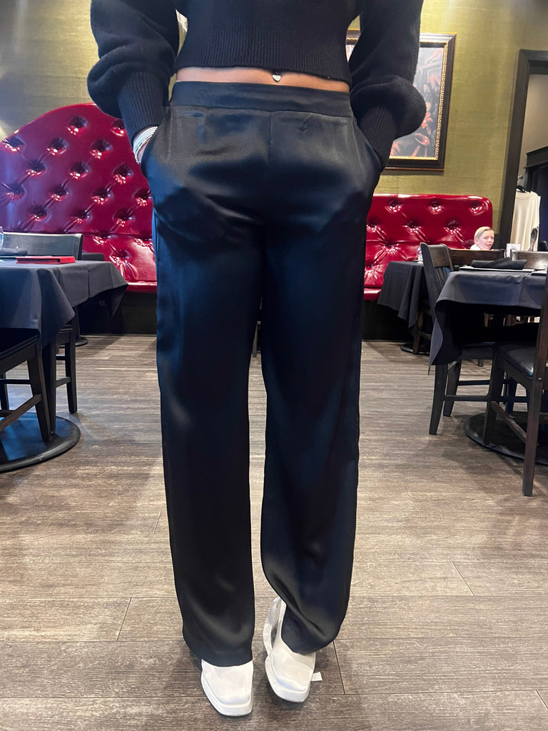 Eccentrics Boutique Pant Margot Satin High Waist Pants