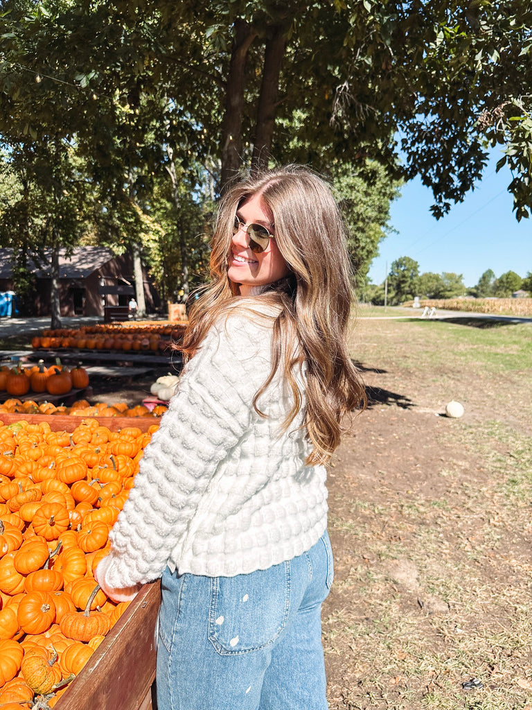 Eccentrics Boutique Sweater Moonstone Bubble Turtleneck Sweater