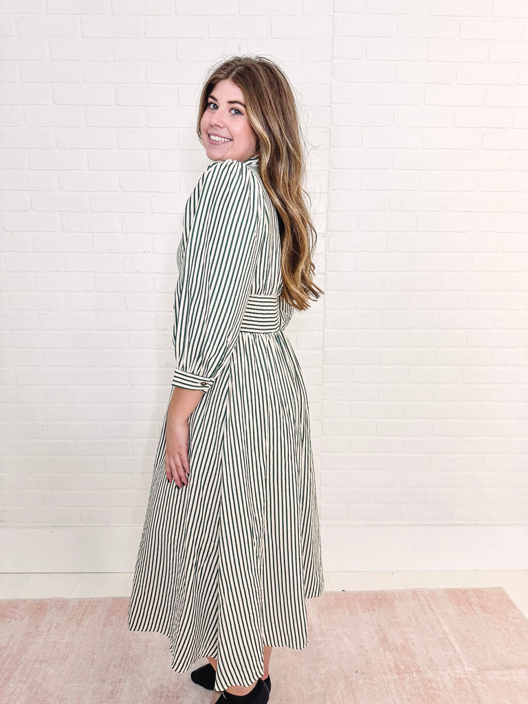 Eccentrics Boutique Dress My Darling Striped Midi Dress