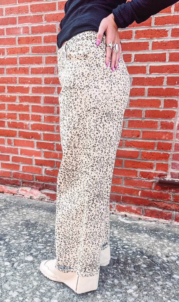 Eccentrics Boutique Denim Nyali Leopard Jeans