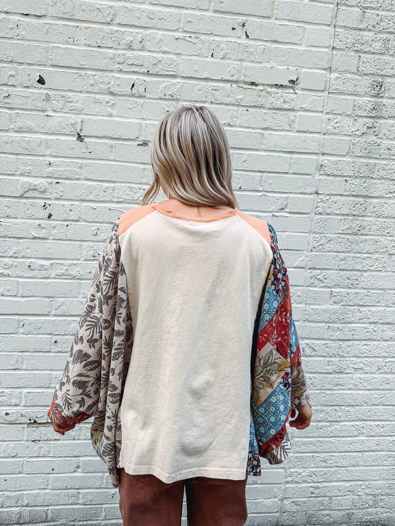 Eccentrics Boutique Shirts & Tops Peace in the Desert Poncho Sleeve Top