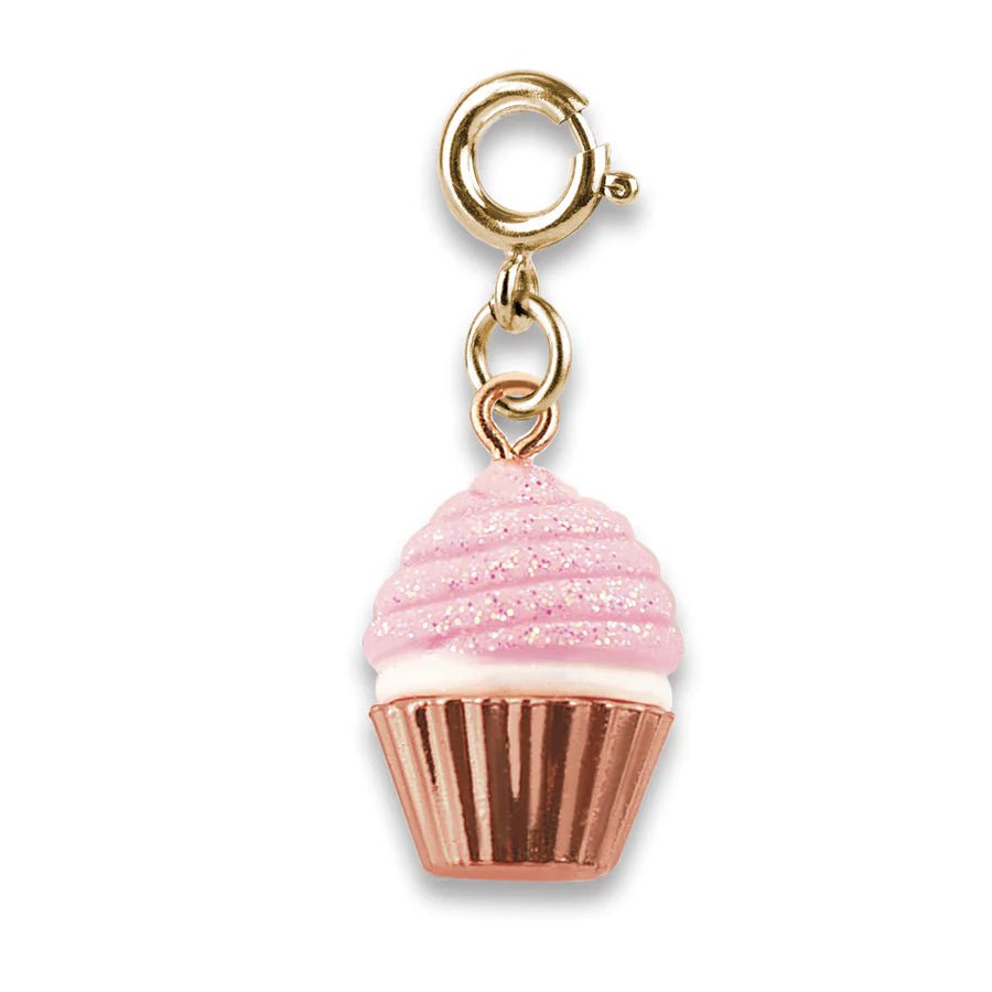 Eccentrics Boutique Jewelry Pink Glitter Cupcake Charm
