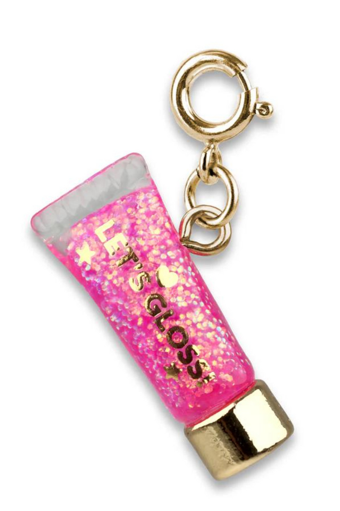 Eccentrics Boutique Jewelry Pink Glitter Lip Gloss Charm