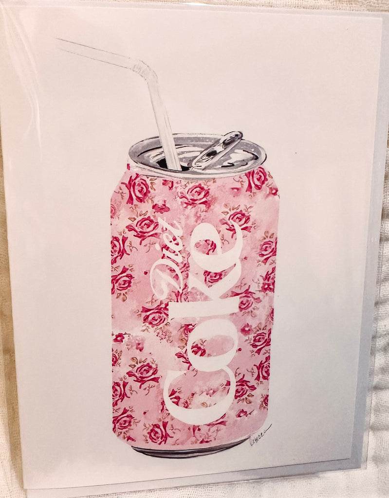 Eccentrics Boutique Greeting Card Pink Soda Greeting Card Other