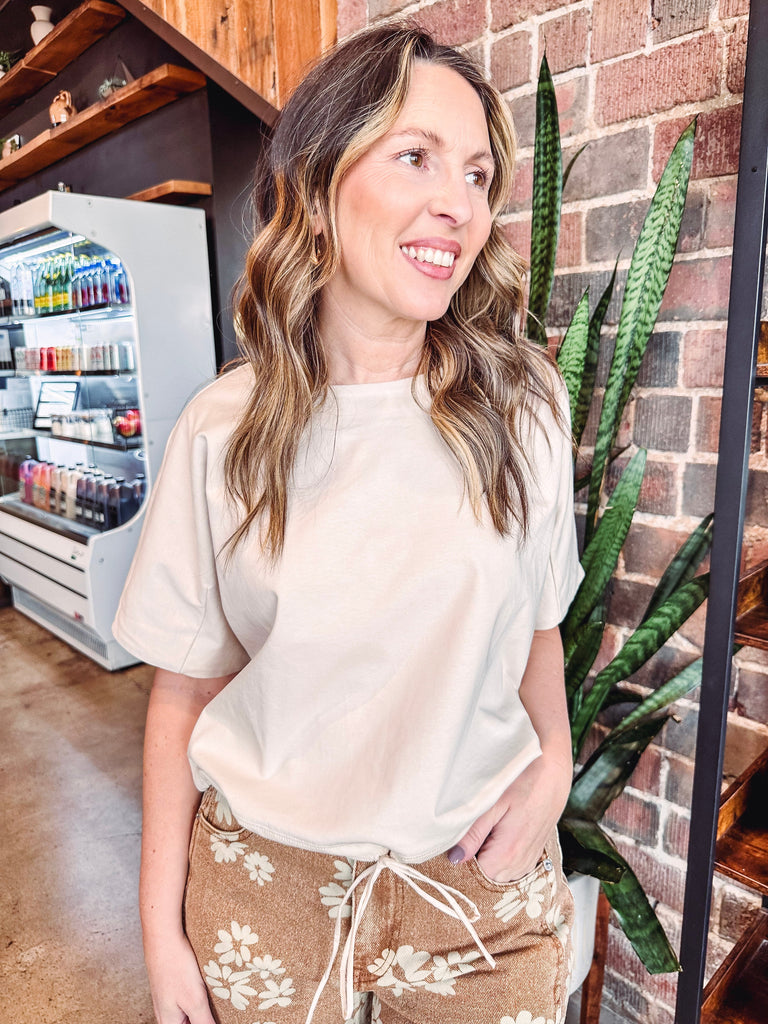 Eccentrics Boutique Tops Reya High Low Hem Top