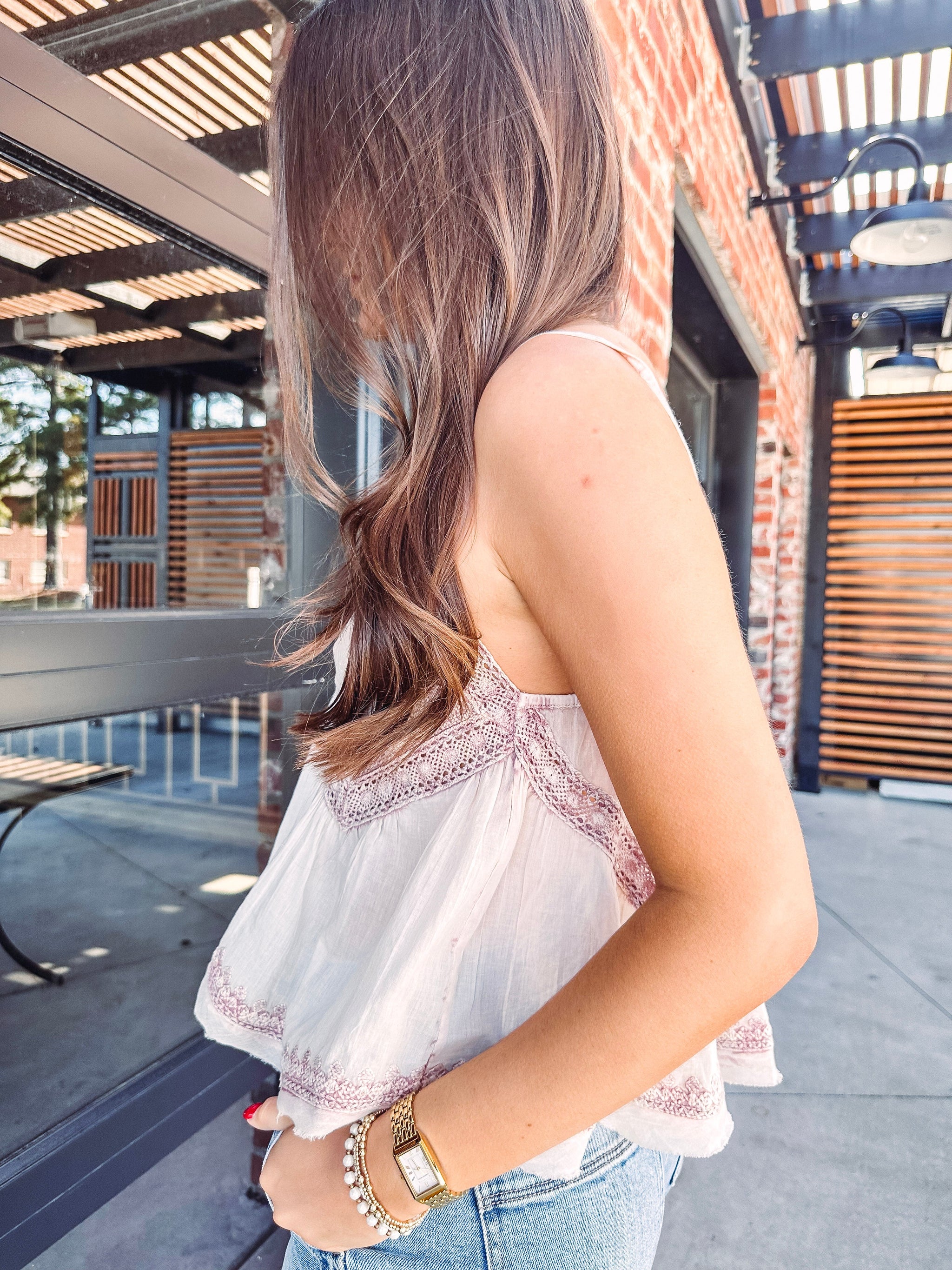 Rosalie Lace Trim Top