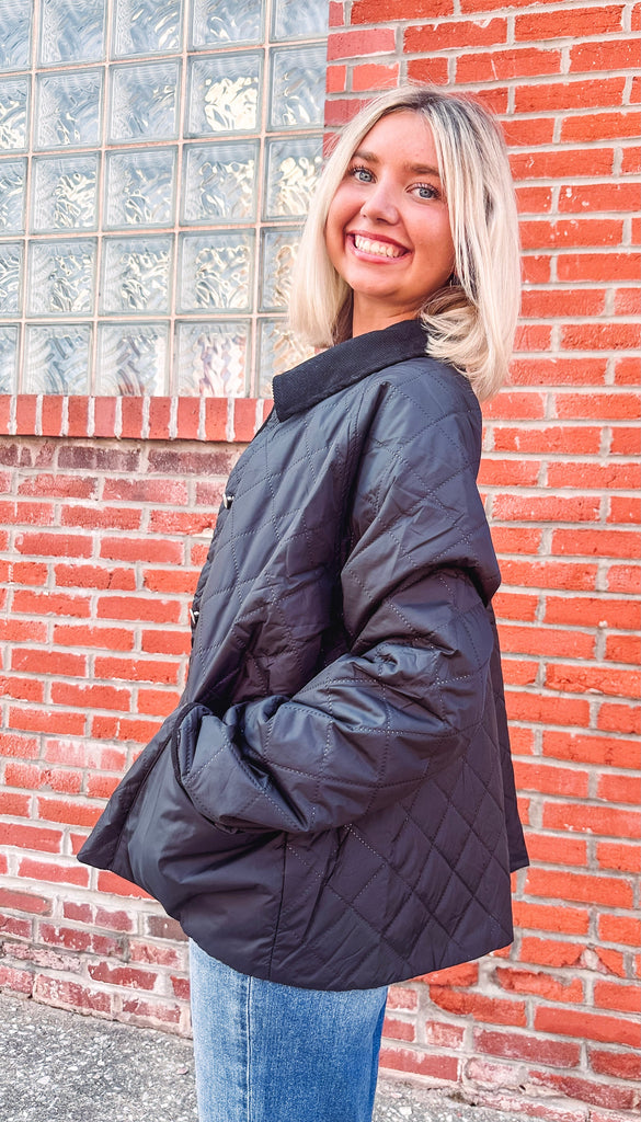 Eccentrics Boutique Jacket Sapphira Quilted  Puffer Jacket