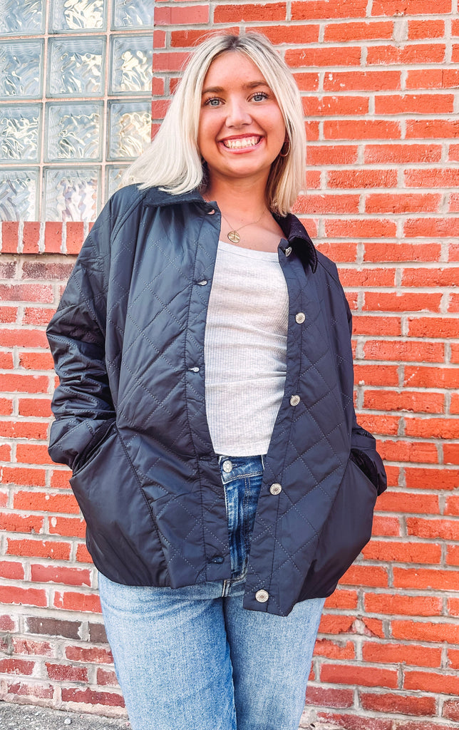 Eccentrics Boutique Jacket Sapphira Quilted  Puffer Jacket