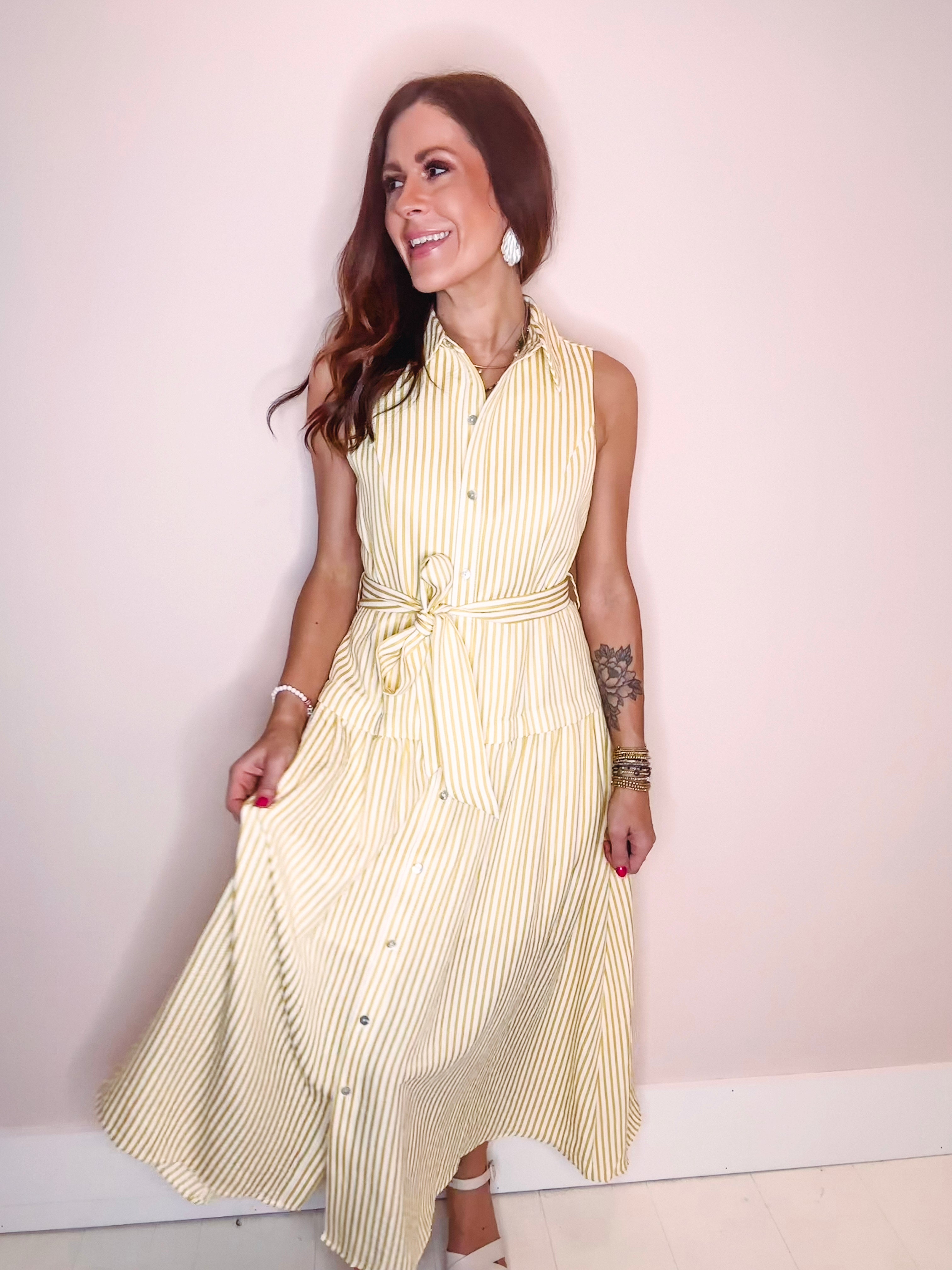 citrus midi dress Mestiza New York QUINN MIDI DRESS IN CITRUS TOILE
