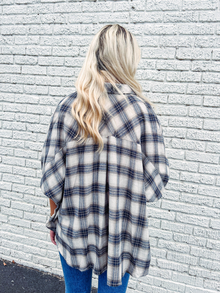 Eccentrics Boutique Shirts & Tops Saturday Style Short Sleeve Flannel Shirt