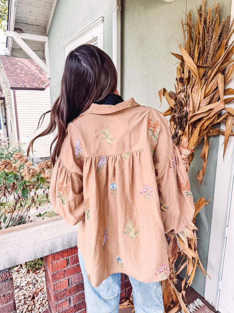 Eccentrics Boutique Shirts & Tops Scarlet Ballon Sleeve shirt