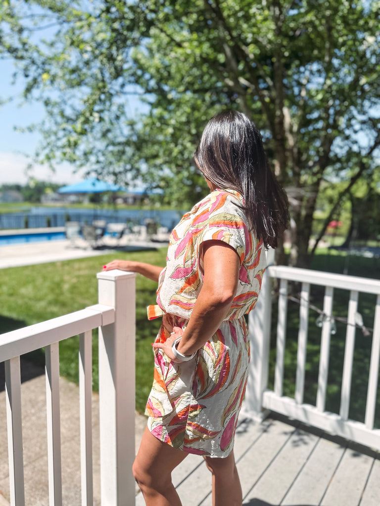 Eccentrics Boutique Romper South of France Printed Romper