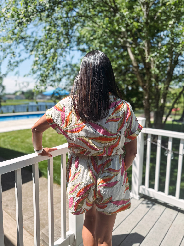 Eccentrics Boutique Romper South of France Printed Romper