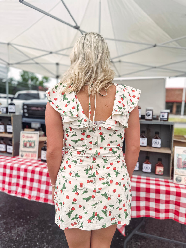 Eccentrics Boutique Dress Strawberry Fields Forever Mini Dress