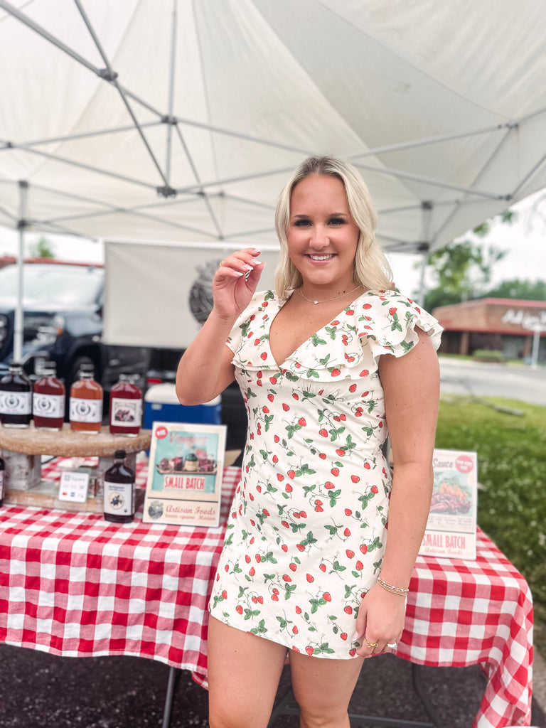 Eccentrics Boutique Dress Strawberry Fields Forever Mini Dress