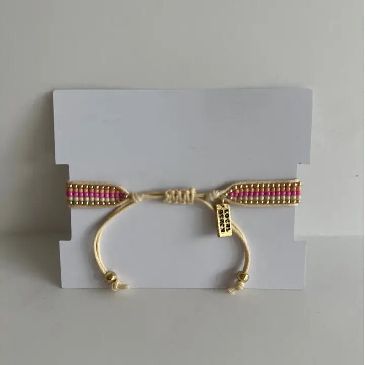 Eccentrics Boutique Jewelry Striped Beaded Bracelet