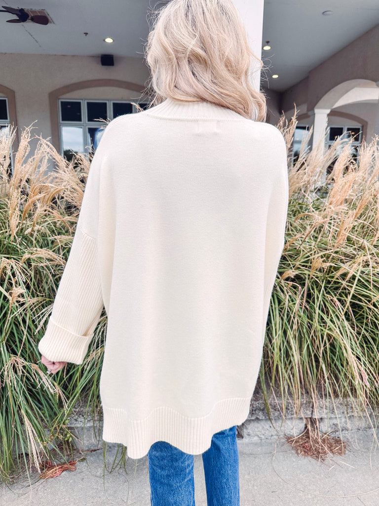 Eccentrics Boutique Sweater The Heather Mock Neck Sweater