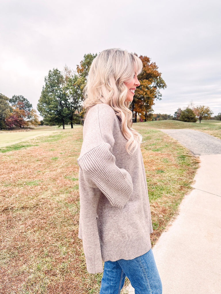 Eccentrics Boutique Sweater The Heather Mock Neck Sweater