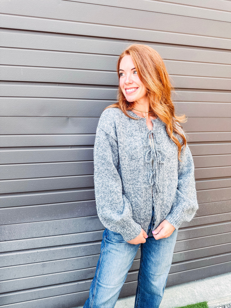 Eccentrics Boutique Cardigan Tie Front Cardigan