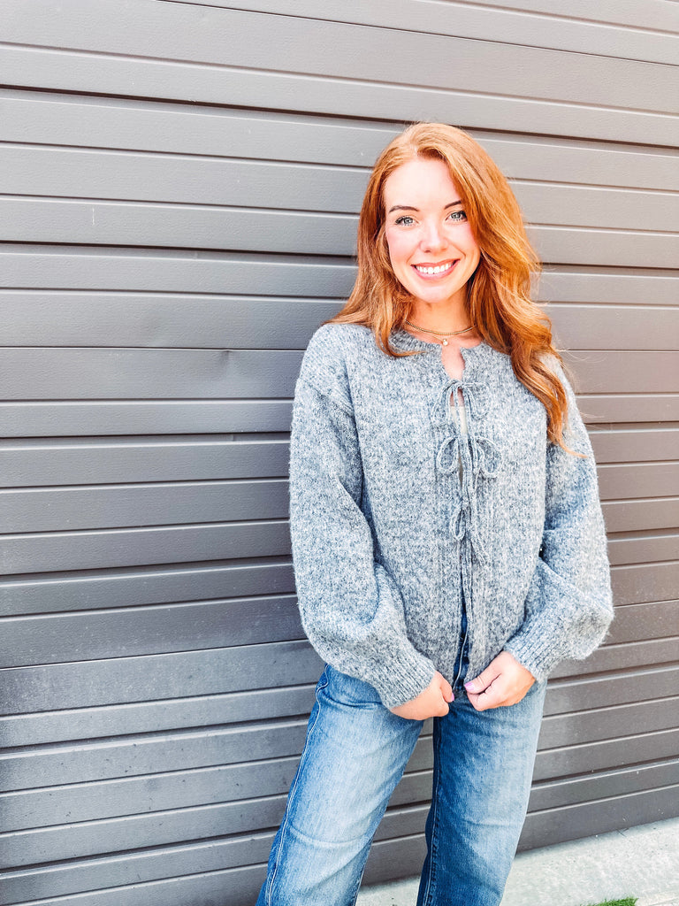 Eccentrics Boutique Cardigan Tie Front Cardigan
