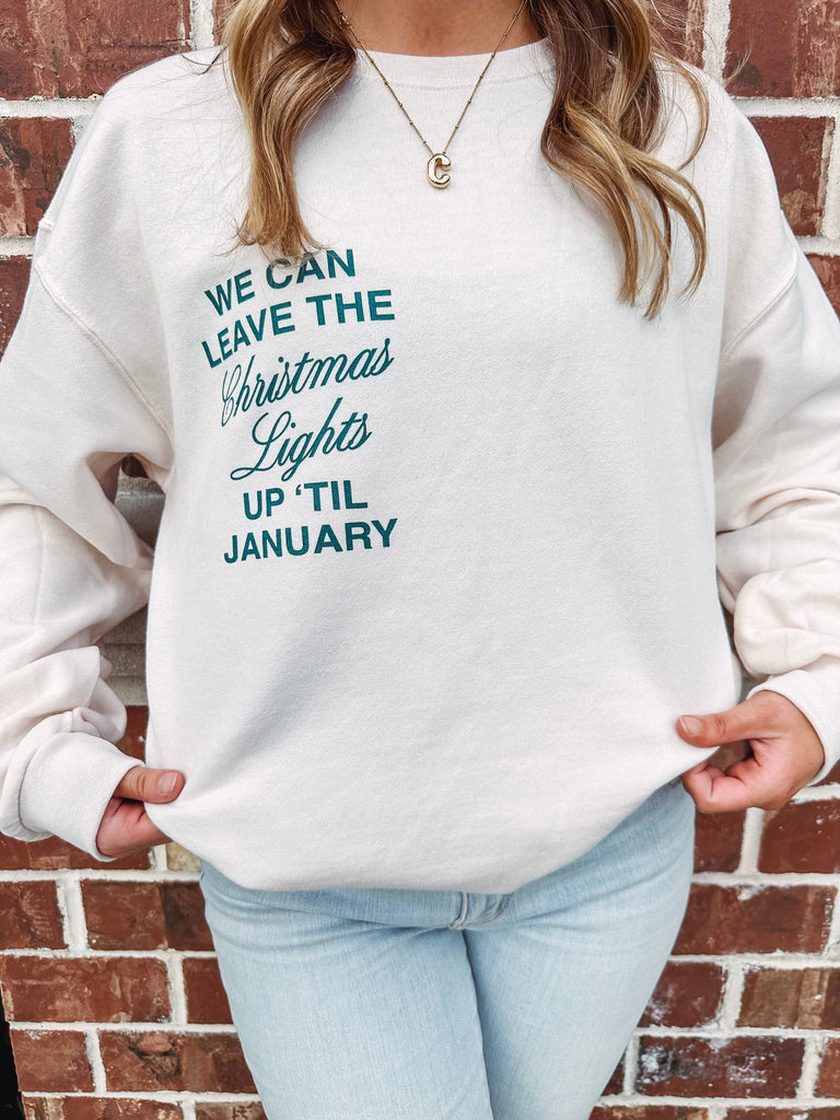 Eccentrics Boutique Sweatshirt 'Til January Graphic Sweatshirt