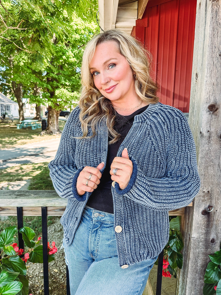 Eccentrics Boutique Cardigan Walking On A Dream Button Down Cardigan