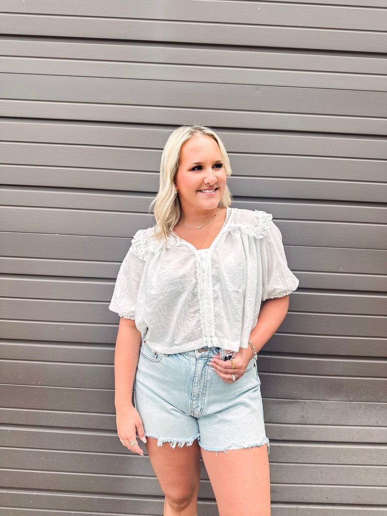 Eccentrics Boutique Shirts & Tops Whiskey and Lace Blousy Top