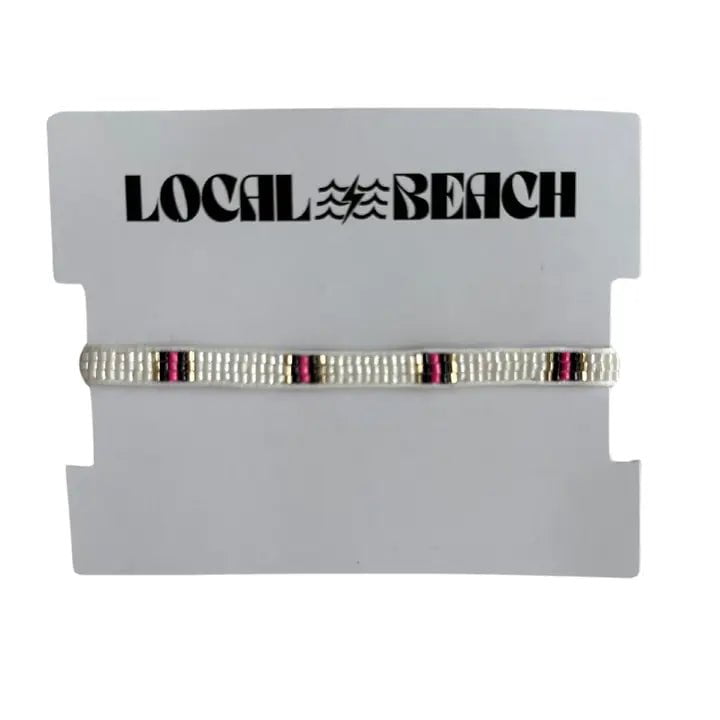 Eccentrics Boutique Jewelry White Beaded Bracelet