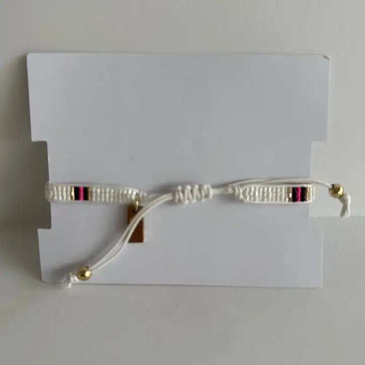 Eccentrics Boutique Jewelry White Beaded Bracelet