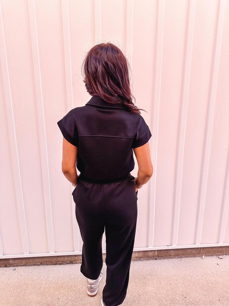 Eccentrics Boutique Jumpsuit XOXO Zip Front Jumpsuit