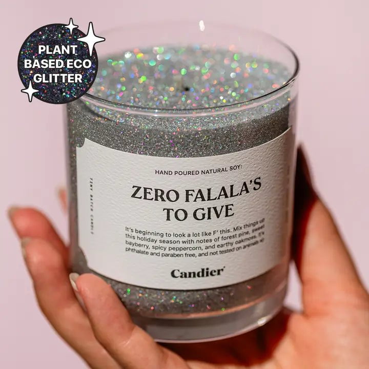 Eccentrics Boutique Candle Zero FaLaLa's To Give Glitter Candle