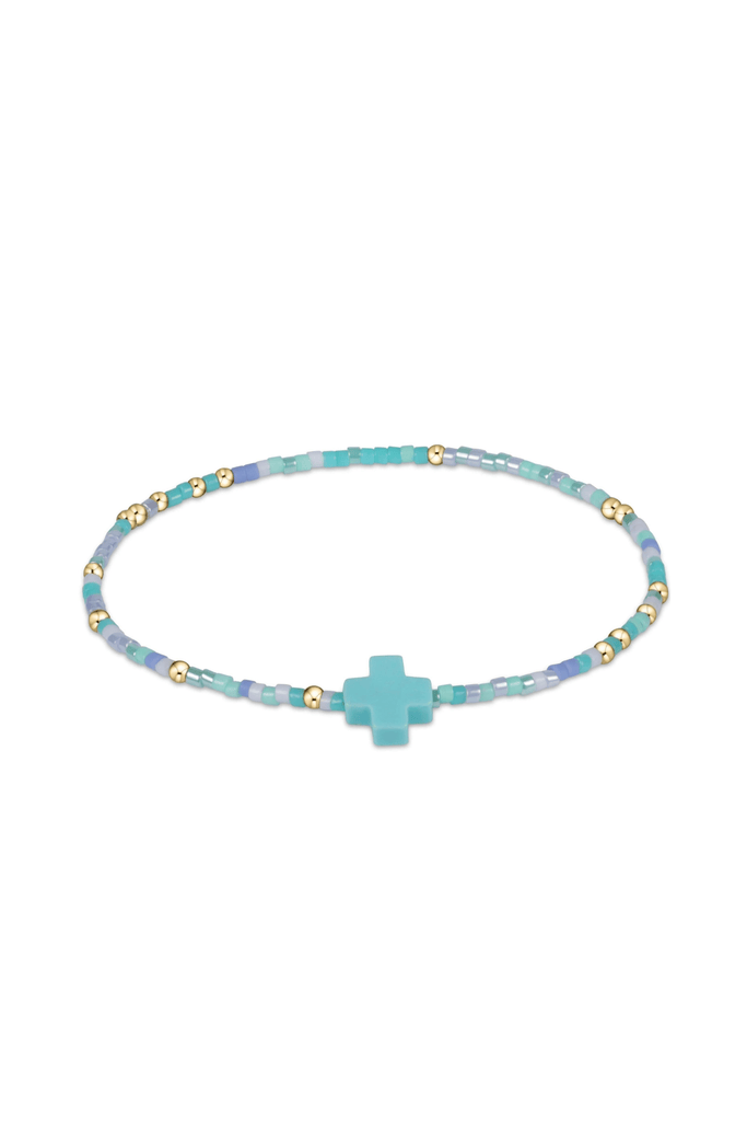 enewton Jewelry Egirl Hope Unwritten Signature Cross Bracelet-- Spring/Summer 2024 Colors Sea Said