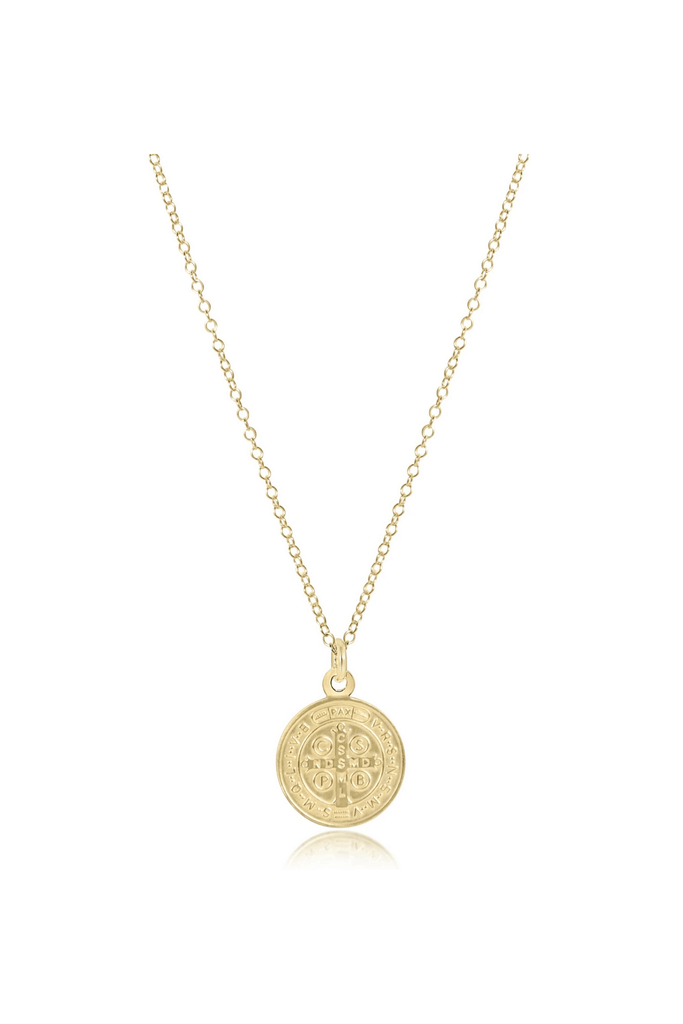 enewton Jewelry Enewton 16" Necklace Gold-- Blessing Gold Disc