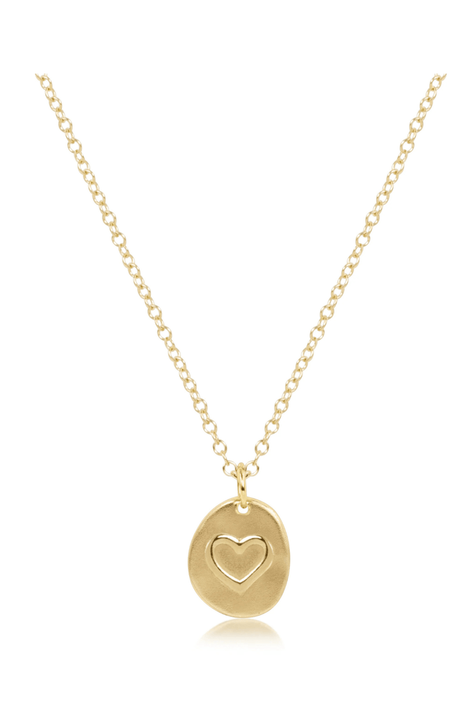 enewton Jewelry Enewton 16" Necklace Gold- Inspire Love Small Gold Charm