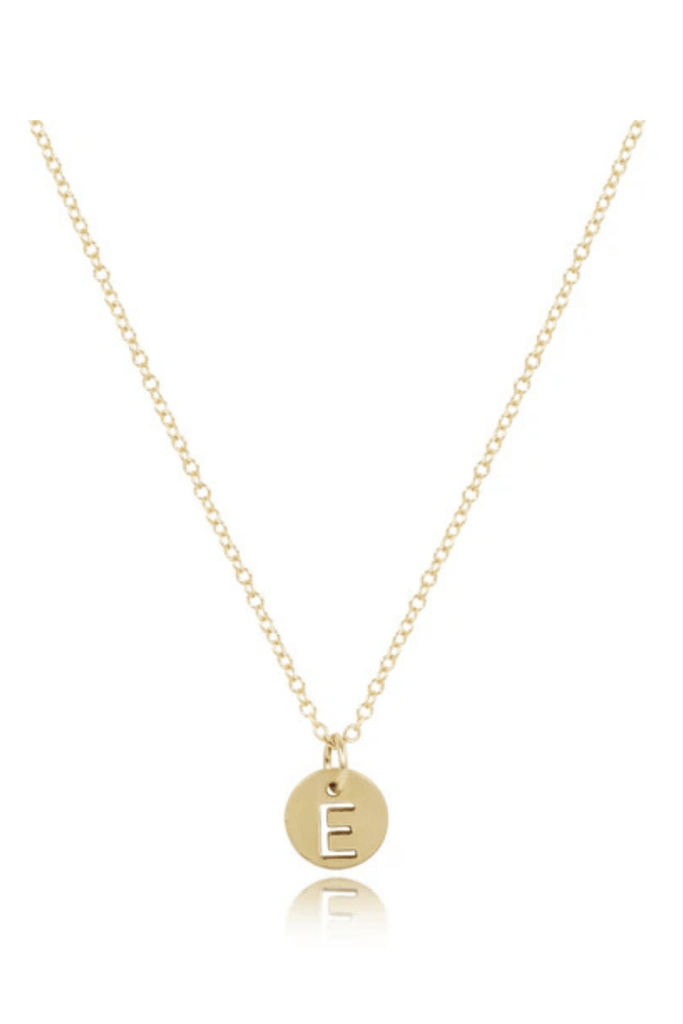 enewton Jewelry Enewton 16" Necklace Gold- Respect Small Gold Initial Disc