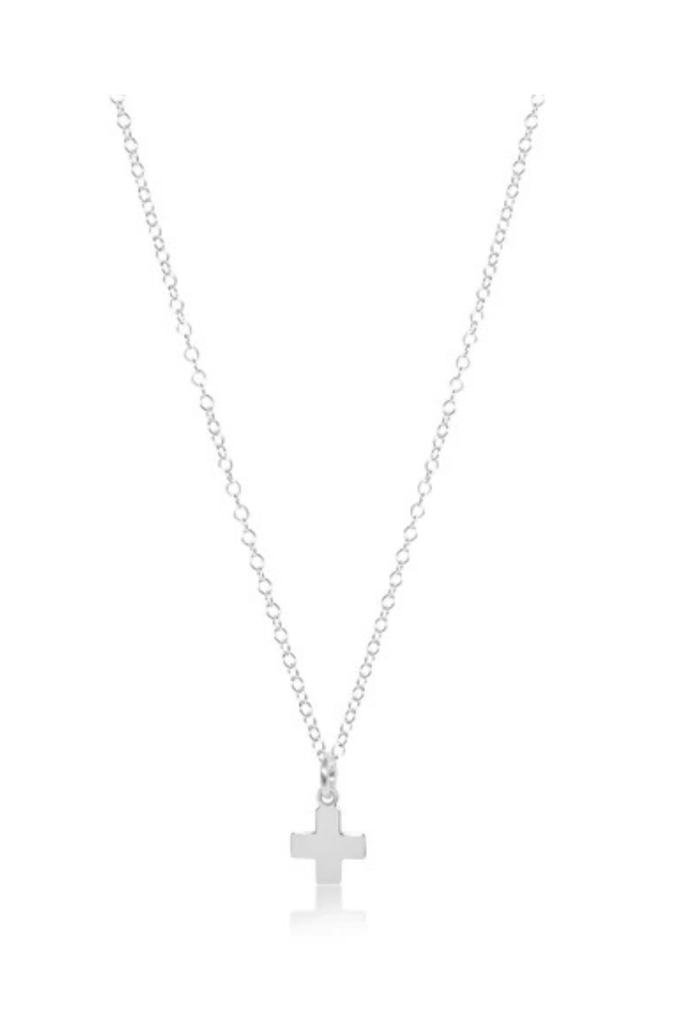 enewton Jewelry Enewton 16" Necklace Sterling-- Signature Cross Sterling Charm