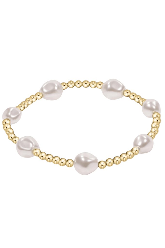 enewton Jewelry Enewton Admire Gold 3mm Bead Bracelet-- Pearl