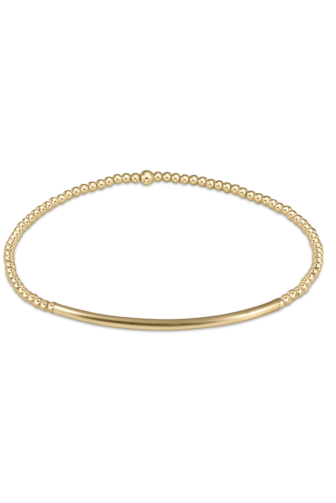 enewton Jewelry Enewton Bliss Bar Gold Pattern 2.5mm Bead Bracelet