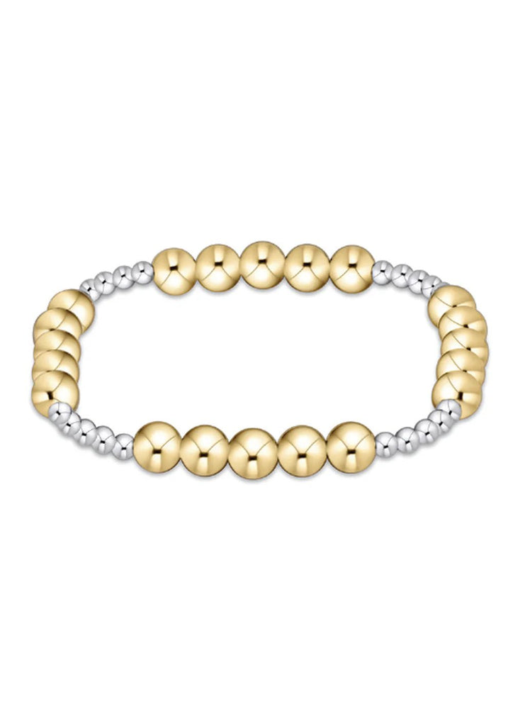 enewton Jewelry Enewton Classic Blissful Pattern 3mm Bead Bracelet-- 6mm Mixed Metal