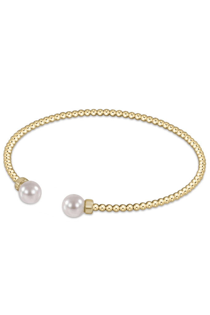 enewton Jewelry Enewton Classic Gold 2mm Bead Cuff Bracelet-- Pearl