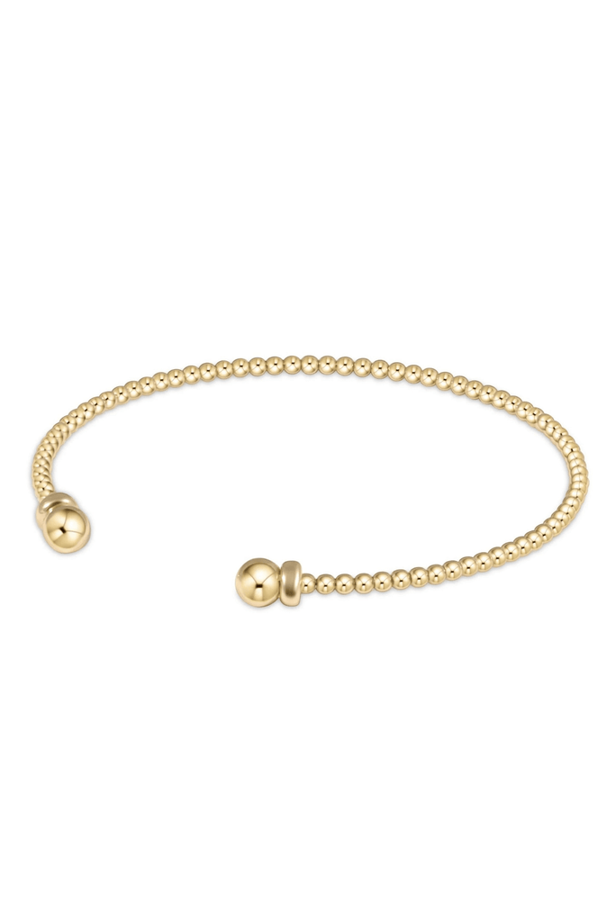 enewton Jewelry Enewton Classic Gold 2mm Beaded Cuff Bracelet- Gold